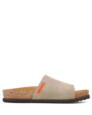 Naked Wolfe Moody Suede Badeslippers Heren Grijs Bruin | JLX356WO