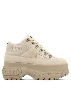 Naked Wolfe Slash Kid Suede Sneakers Dames Lichtkhaki | IKX3497TH