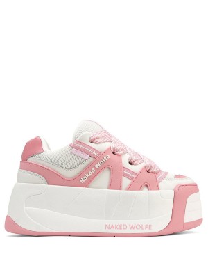 Naked Wolfe Slider Baby Sneakers Dames Roze Wit | OPR3441DD