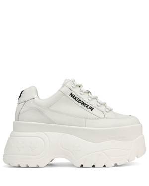 Naked Wolfe Sprinter Leren Sneakers Dames Wit | GJF618KR