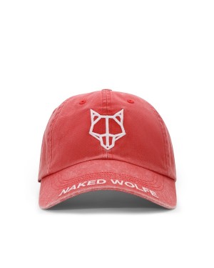 Naked Wolfe Washed Baseball Caps Heren Rood Wit | STC5961HB