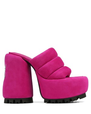 Naked Wolfe Wild Suede Hakken Sandalen Dames Roze | OOG983NY