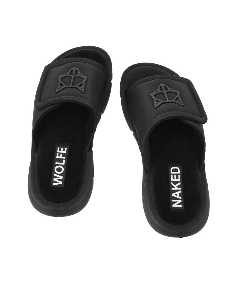 Naked Wolfe Alaska Badeslippers Heren Zwart | VHP9540OD