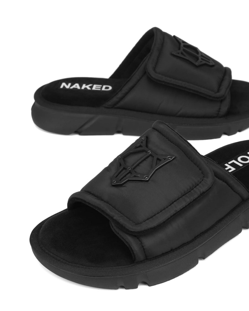 Naked Wolfe Alaska Badeslippers Heren Zwart | VHP9540OD