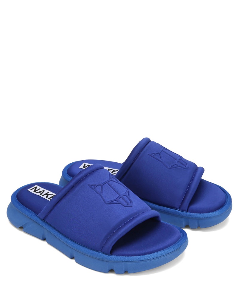 Naked Wolfe Arizona Badeslippers Heren Koningsblauw Blauw | ORX775WJ