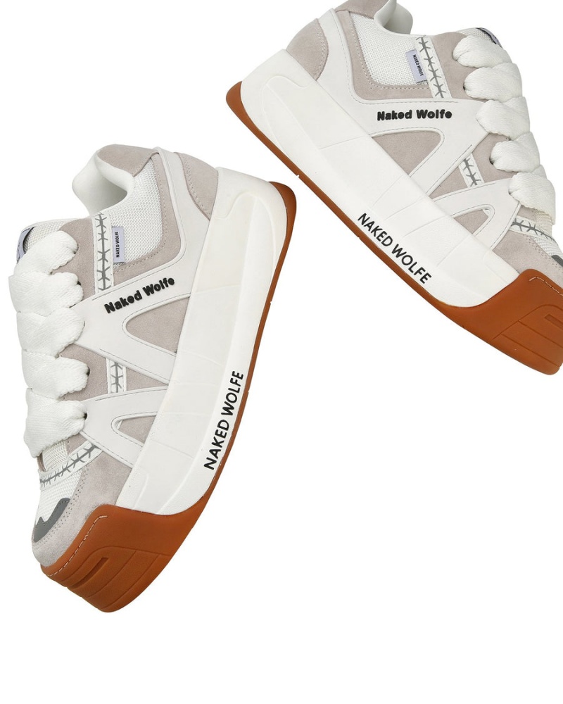 Naked Wolfe Badslippers Sneakers Heren Wit | ZIZ9910VJ