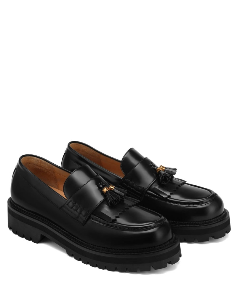 Naked Wolfe Banter Box Leren Loafers Heren Zwart | MIC188HS