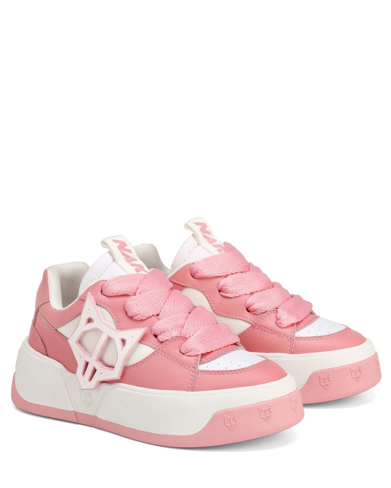 Naked Wolfe City Baby Sneakers Dames Roze Wit | XUY813NG