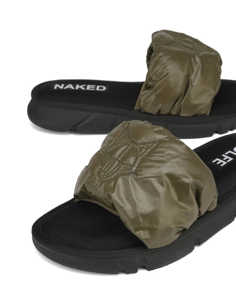 Naked Wolfe Coasting Badeslippers Heren Khaki | PYY795HL