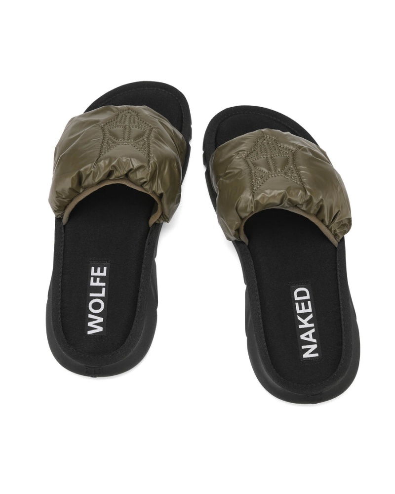 Naked Wolfe Coasting Badeslippers Heren Khaki | PYY795HL