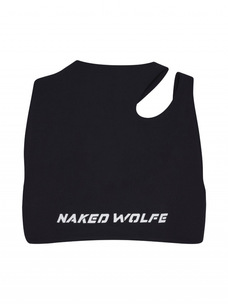 Naked Wolfe Cut Out Bijgesneden Tops Dames Zwart | CCG1038OV