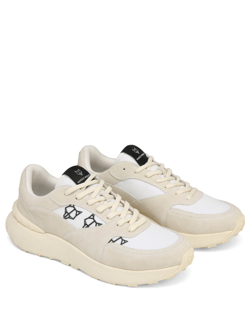 Naked Wolfe Dart Suede Sneakers Heren Grijs Wit | HPW3944FG