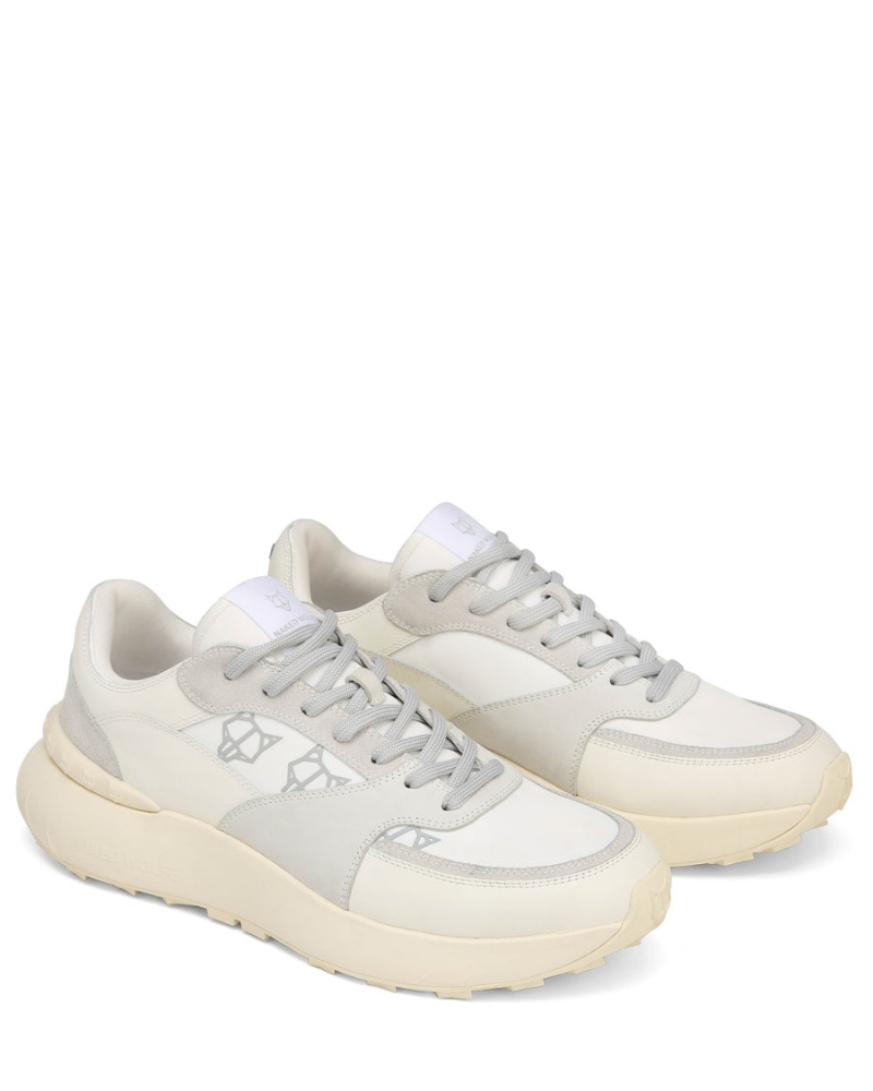 Naked Wolfe Dart Suede Sneakers Heren Wit Grijs | IDR6278CD