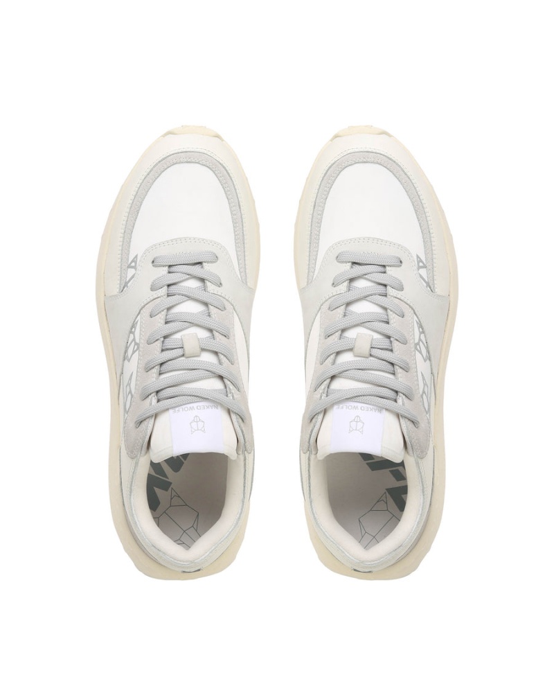 Naked Wolfe Dart Suede Sneakers Heren Wit Grijs | IDR6278CD