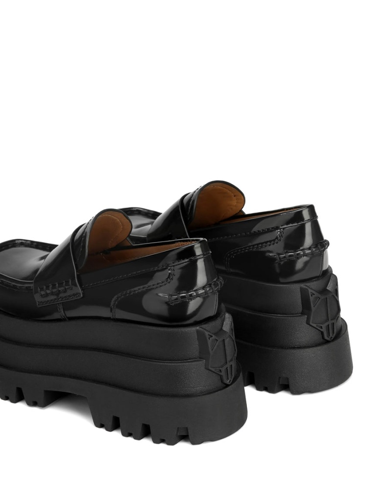 Naked Wolfe Deluxe Box Loafers Dames Zwart | EBC1762DV