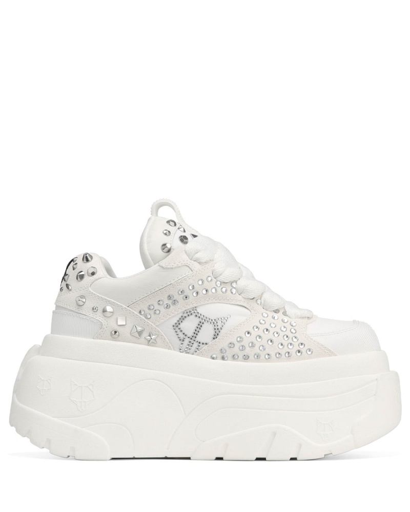 Naked Wolfe Fantasy Diamonds Sneakers Dames Wit | ERA1463ZV