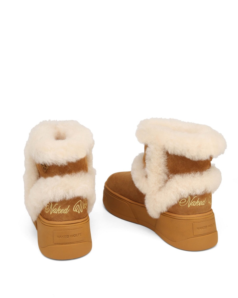 Naked Wolfe K-01 Shearling Laarzen Heren Bruin | ZSU4713OB