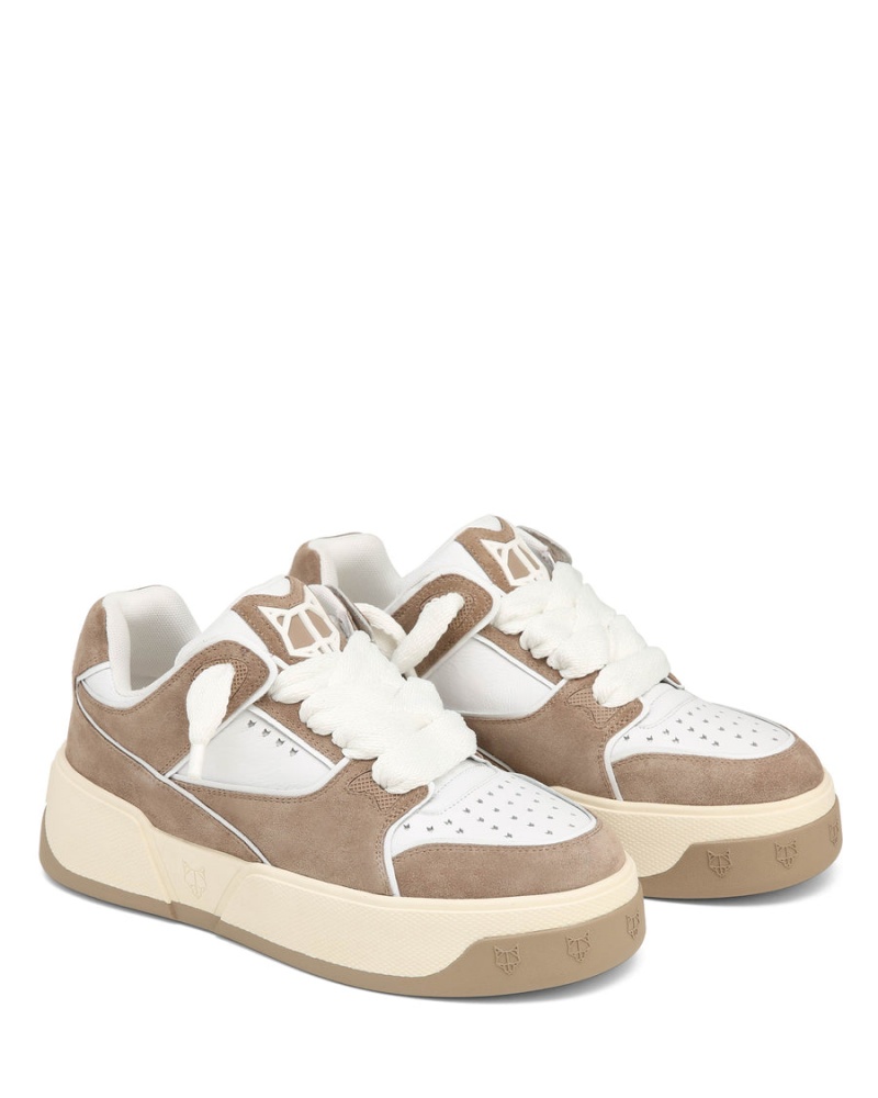 Naked Wolfe Kash Suede Sneakers Heren Grijs Bruin Wit | YMW2151DM