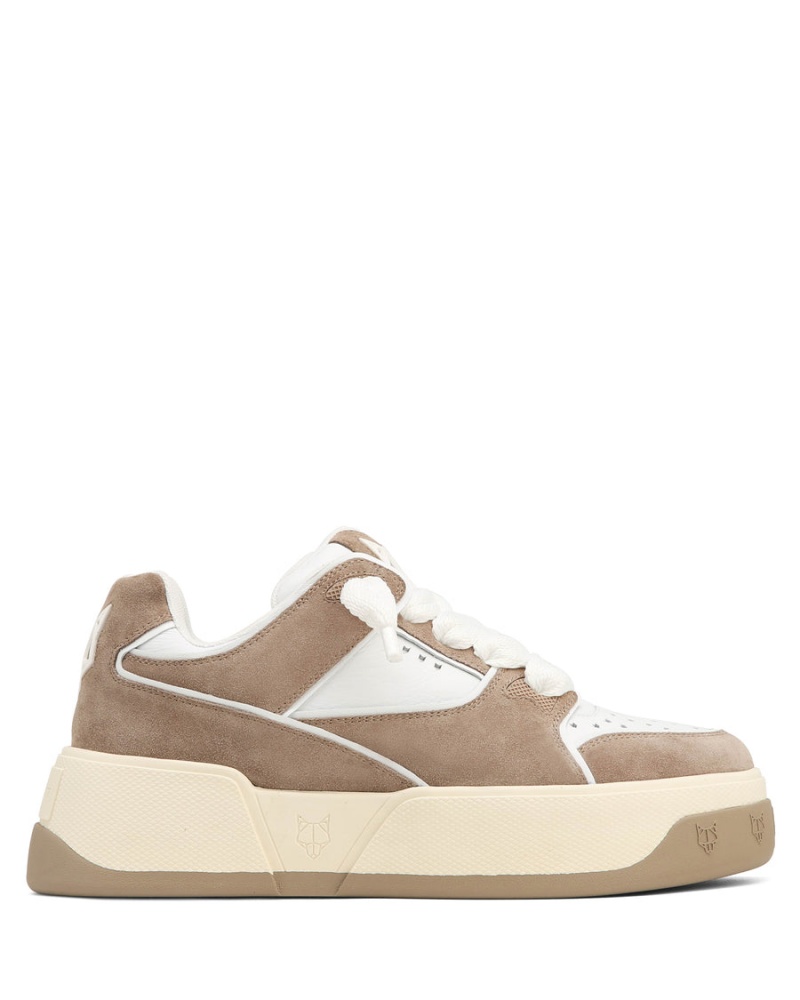 Naked Wolfe Kash Suede Sneakers Heren Grijs Bruin Wit | YMW2151DM