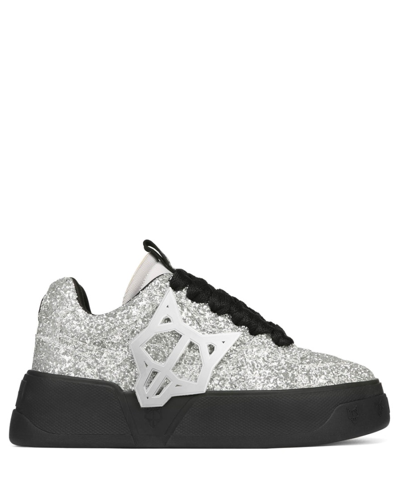 Naked Wolfe Kosa Sneakers Heren Zilver Zwart | PJX3996ZH