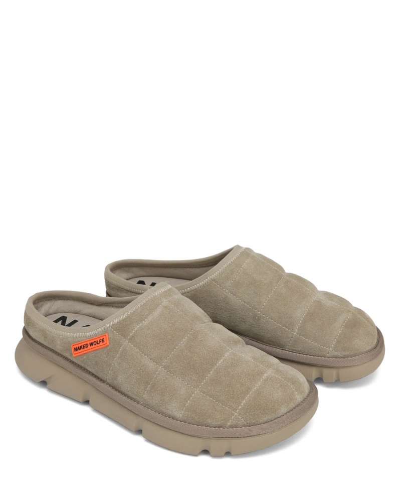 Naked Wolfe Montana Pantoffels Heren Grijs Bruin | PIY2233TB