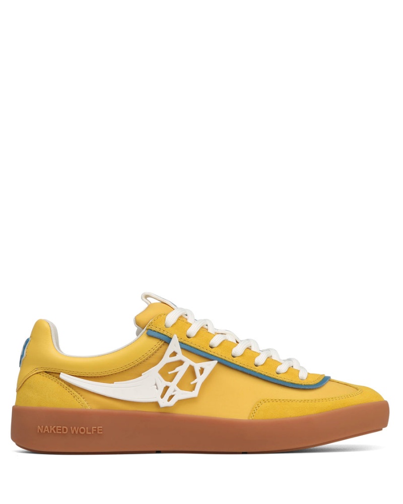 Naked Wolfe Palm Nylon Sneakers Heren Geel | BLS1434MG