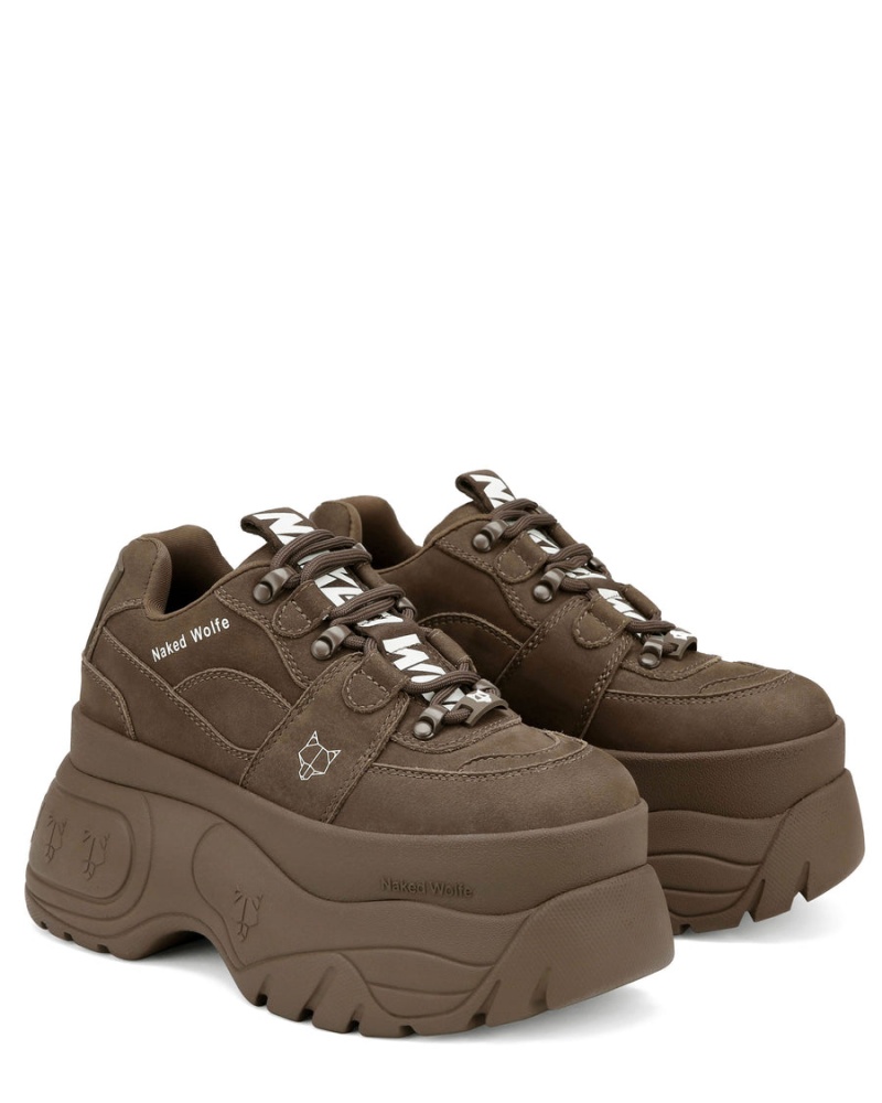 Naked Wolfe Sinner Sneakers Dames Chocola | BXT7897NX