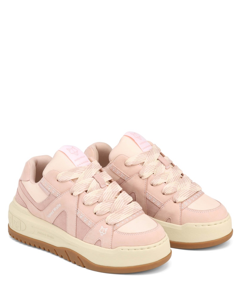 Naked Wolfe Skating Suede Sneakers Dames Roze | PYK8896OJ