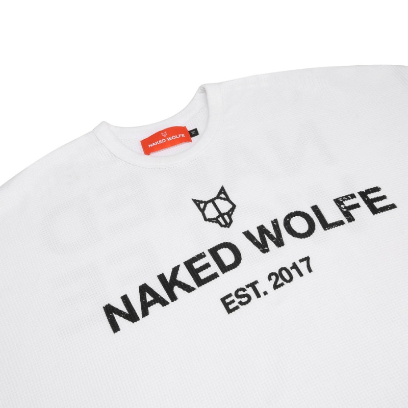 Naked Wolfe Thermal Sweatshirts Heren Wit | HSE5922CW