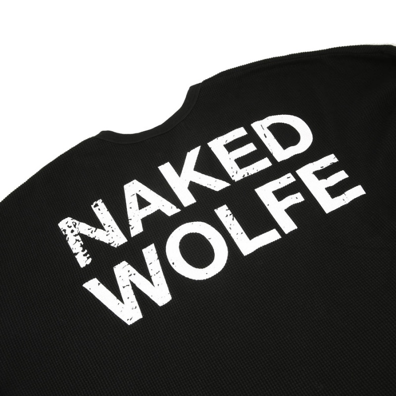 Naked Wolfe Thermal Sweatshirts Heren Zwart | XLL8493OF