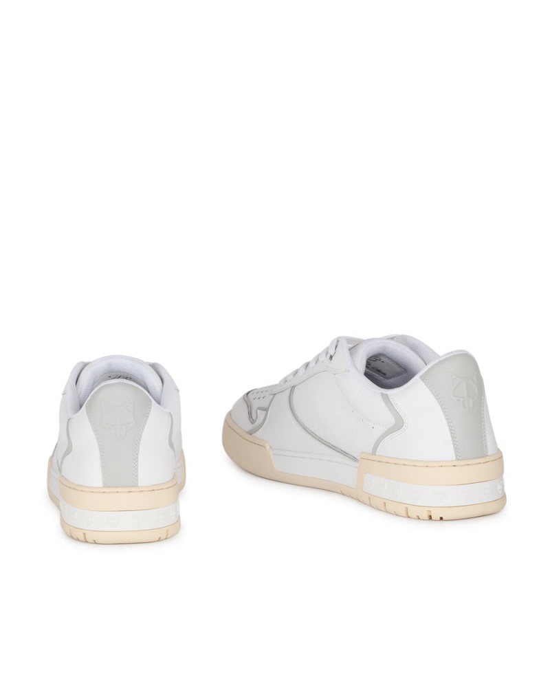 Naked Wolfe Transmission Leren Sneakers Heren Wit Grijs | VWM6925KQ