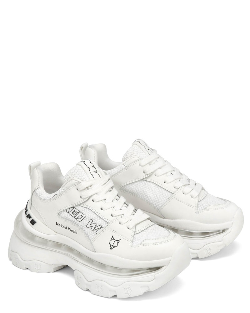 Naked Wolfe Wind Sneakers Dames Wit | JXA6092UE