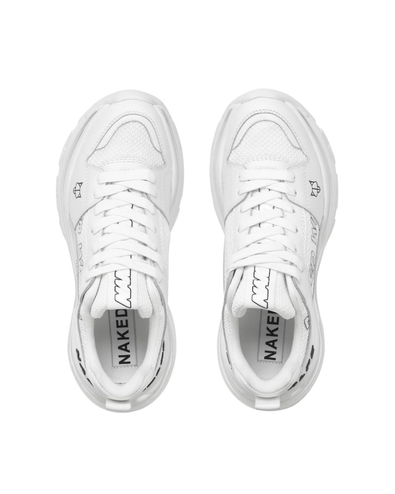 Naked Wolfe Wind Sneakers Dames Wit | JXA6092UE